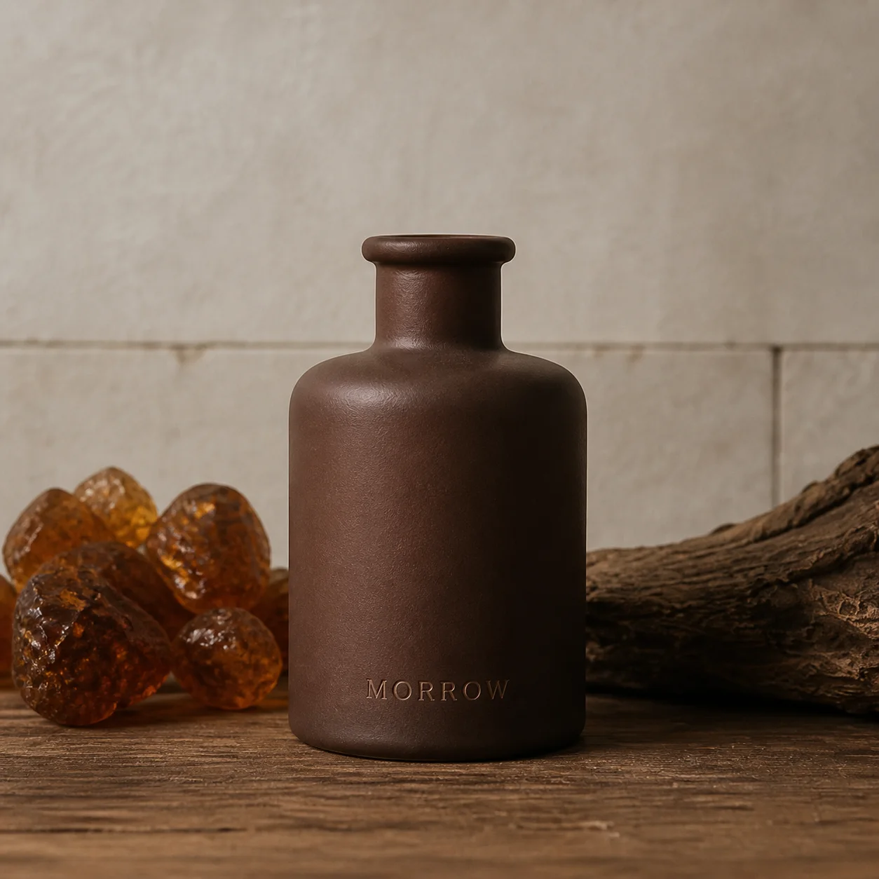 MORROW Amber No. 11 ceramic fragrance bottle
